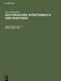 cover of the book Historisches Wörterbuch der Rhetorik, Band 6: Must - Pop