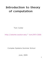 cover of the book Introduction to Theory of Computation