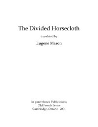 cover of the book The Divided Horsecloth, translated by Eugene Mason