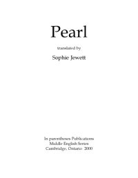 cover of the book Pearl, translated by Sophie Jewett