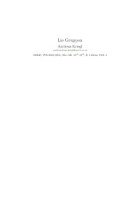 cover of the book Lie Gruppen