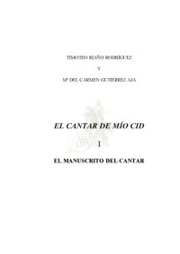 cover of the book El cantar de mío Cid. I. El manuscrito del Cantar