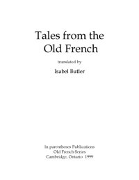 cover of the book Tales from the Old French, translated by Isabel Butler