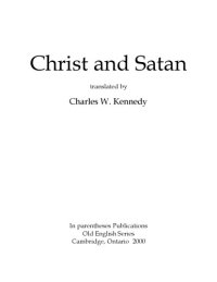 cover of the book Christ and Satan, translated by Charles W. Kennedy