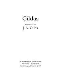 cover of the book Gildas, translated by J. A. Giles