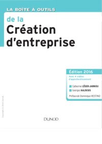 cover of the book La boite a outils de la creation d’entreprise