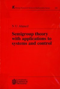 cover of the book Semigroup theory with applications to systems and control