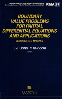 cover of the book Boundary value problems for partial differential equations and applications : dedicated to E. Magenes