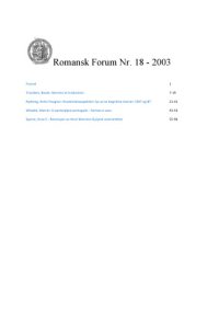 cover of the book Romansk forum