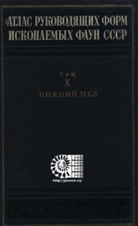 cover of the book Атлас руководящих форм ископаемых фаун СССР. Том X  Нижний отдел меловой системы