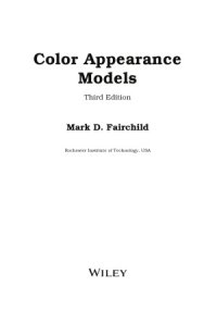 cover of the book Color Appearance Models (The Wiley-IS&T Series in Imaging Science and Technology), 3d edition