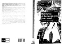 cover of the book Matemática de las operaciones financieras