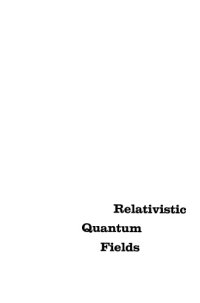 cover of the book Relativistic Quantum Fields