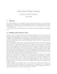 cover of the book Joyal’s Proof of Cayley’s Formula