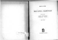 cover of the book Meccanica Razionale - Volume primo