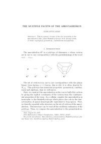 cover of the book The Multiple facets of the associahedron