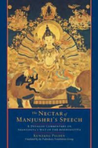 cover of the book The nectar of Manjushri’s speech : a detailed commentary on Shantideva’s Way of the Bodhisattva