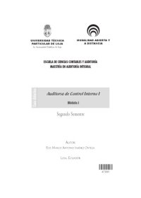 cover of the book Auditoría de control interno