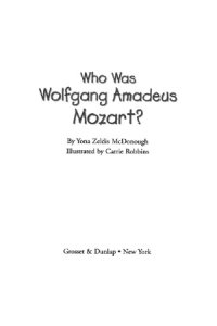 cover of the book Who Was Wolfgang Amadeus Mozart