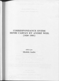 cover of the book Correspondance entre Henri Cartan et André Weil (1928-1991)