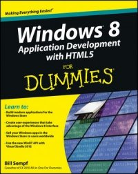 cover of the book Windows 8 Application Development with HTML5 For Dummies