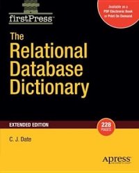 cover of the book The Relational Database Dictionary, Extended Edition
