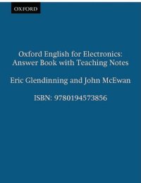 cover of the book Oxford English for Electronics