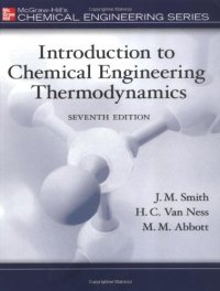 cover of the book Introduction to Chemical Engineering Thermodynamics