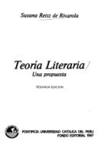 cover of the book Teoría literaria. Una propuesta