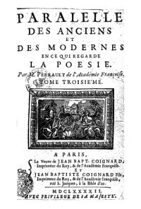 cover of the book Parallele des anciens et  des modernes