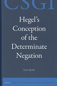 cover of the book Hegel’s Conception of the Determinate Negation