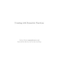 cover of the book Counting with Symmetric Functions