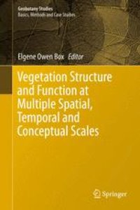 cover of the book Vegetation Structure and Function at Multiple Spatial, Temporal and Conceptual Scales