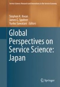 cover of the book Global Perspectives on Service Science: Japan