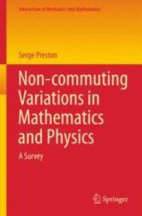 cover of the book Non-commuting Variations in Mathematics and Physics: A Survey