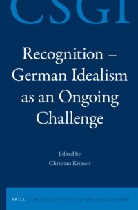 cover of the book Recognition—German Idealism as an Ongoing Challenge