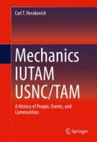 cover of the book Mechanics IUTAM USNC/TAM: A History of People, Events, and Communities