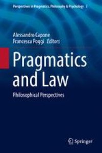 cover of the book Pragmatics and Law: Philosophical Perspectives