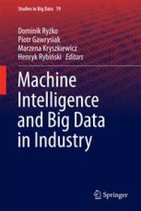 cover of the book Machine Intelligence and Big Data in Industry