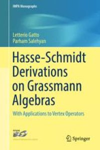 cover of the book Hasse-Schmidt Derivations on Grassmann Algebras: With Applications to Vertex Operators