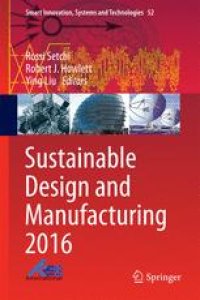 cover of the book Sustainable Design and Manufacturing 2016