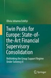 cover of the book Twin Peaks for Europe: State-of-the-Art Financial Supervisory Consolidation: Rethinking the Group Support Regime Under Solvency II