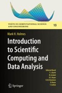 cover of the book Introduction to Scientific Computing and Data Analysis