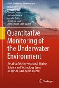 cover of the book Quantitative Monitoring of the Underwater Environment: Results of the International Marine Science and Technology Event MOQESM´14 in Brest, France