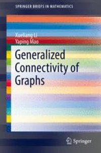 cover of the book Generalized Connectivity of Graphs