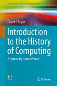 cover of the book Introduction to the History of Computing: A Computing History Primer