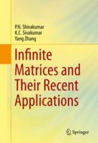 cover of the book Infinite Matrices and Their Recent Applications