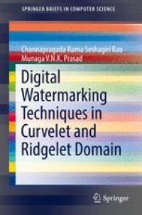 cover of the book Digital Watermarking Techniques in Curvelet and Ridgelet Domain