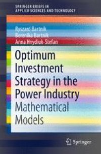 cover of the book Optimum Investment Strategy in the Power Industry: Mathematical Models