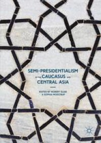 cover of the book Semi-Presidentialism in the Caucasus and Central Asia